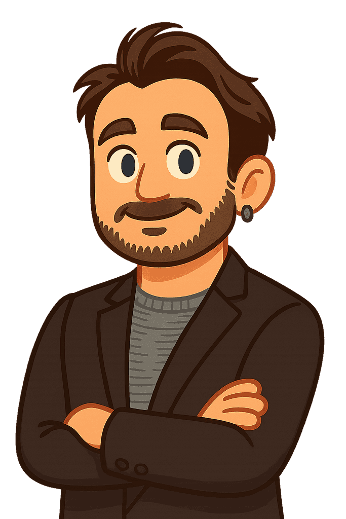Illustrated portrait of Riccardo